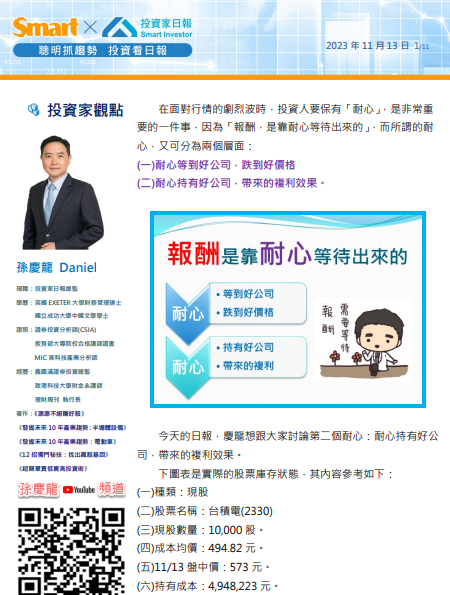 台積電(2330)買給你看