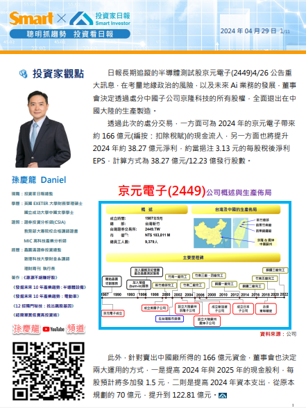 京元電子(2449)漲停沒鎖住，沒事吧？